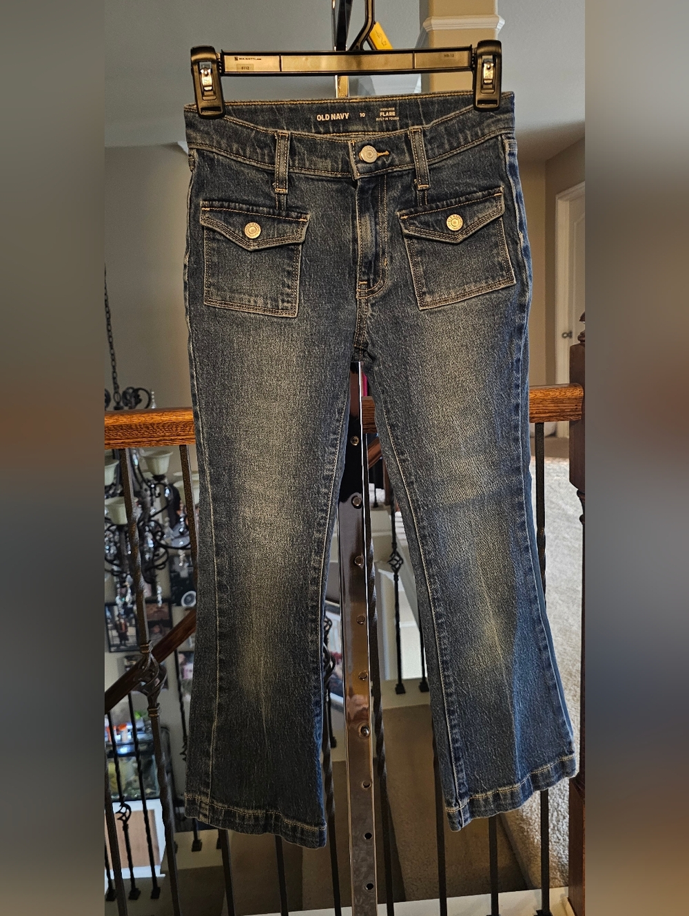 Old Navy Girl's Faded Blue Flare Jeans